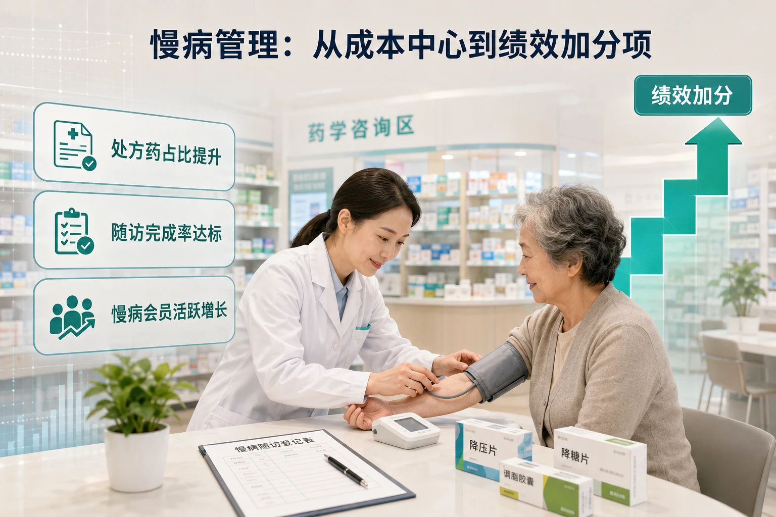 连锁药店区域绩效联考：医保合规与药师在岗双项扣减规则（2026年版）