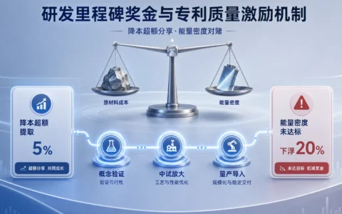 动力电池研发项目里程碑奖金与专利质量激励：双锚点闭环设计指南