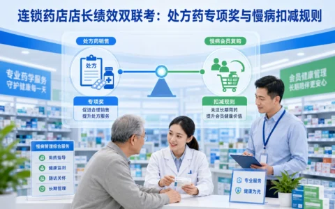 连锁药店店长绩效双联考方案：处方药占比与慢病复购率挂钩实战拆解
