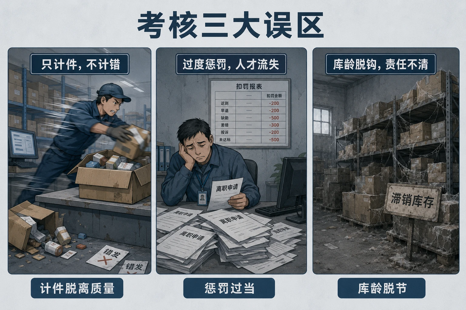 跨境电商拣货班组人效-差错-库龄联动考核表（2026年版）