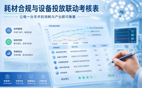 2026年医疗器械销售代表月度绩效考核表：手术耗材节约奖+合规扣减红线+设备产出联动模板
