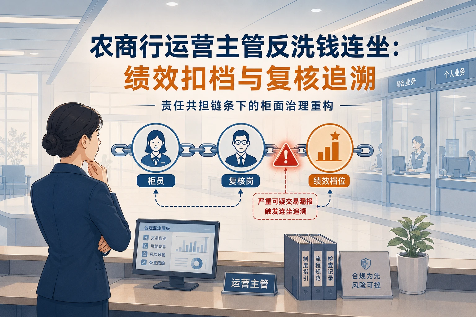 农商行运营主管反洗钱连坐:柜面漏报绩效扣档与复核追溯(2026年版)