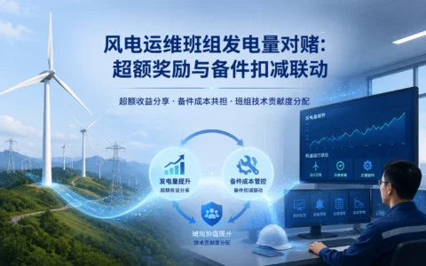 风电场班组发电量对赌与备件成本共担方案：超额5%奖8%联动设计（2026年版）