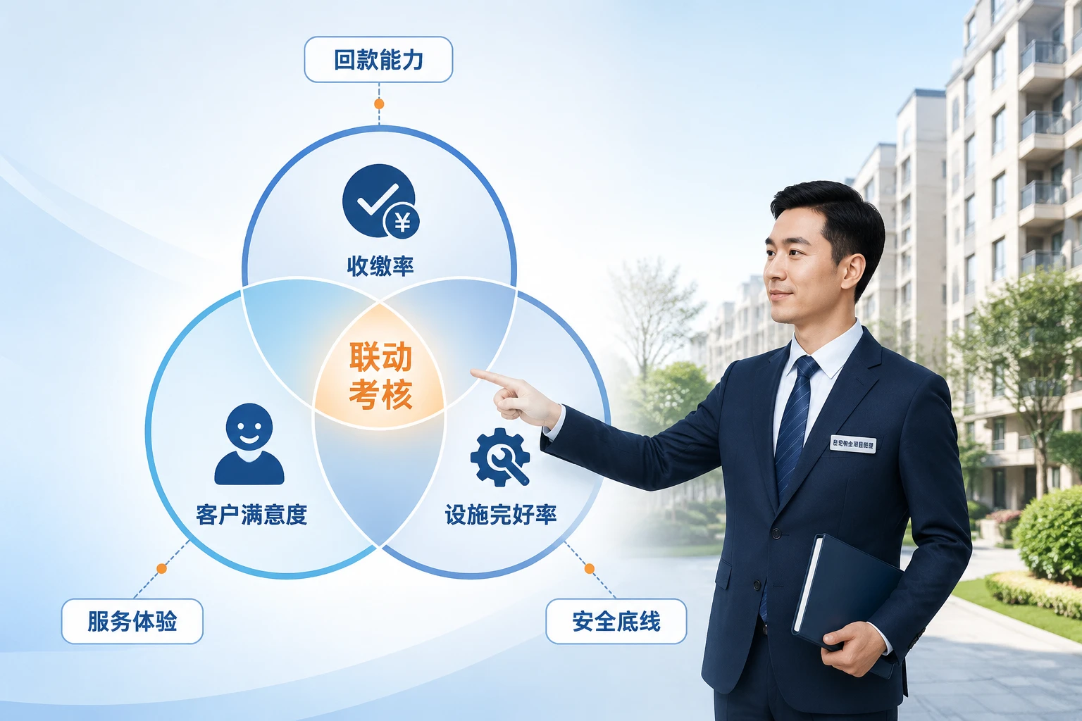 住宅物业项目经理绩效递延与收缴率、满意度联动考核模板