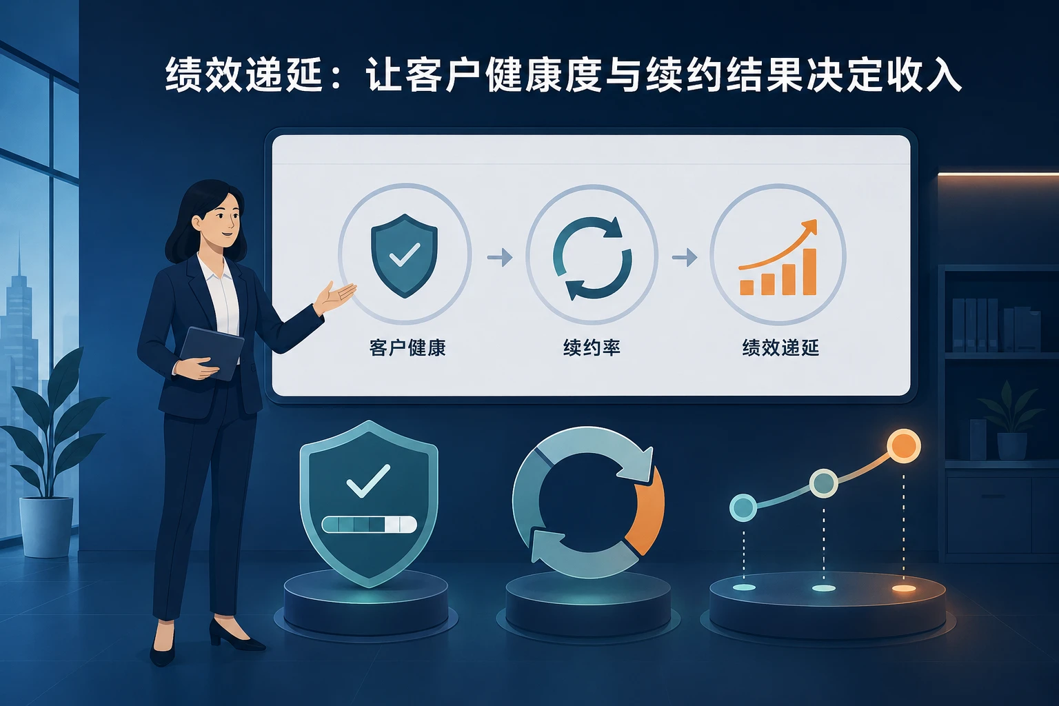 客户成功经理绩效递延与健康度续费率联动设计