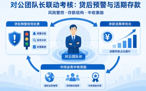 2026年城商行对公团队长绩效考核模板：贷后预警扣减与活期存款联动
