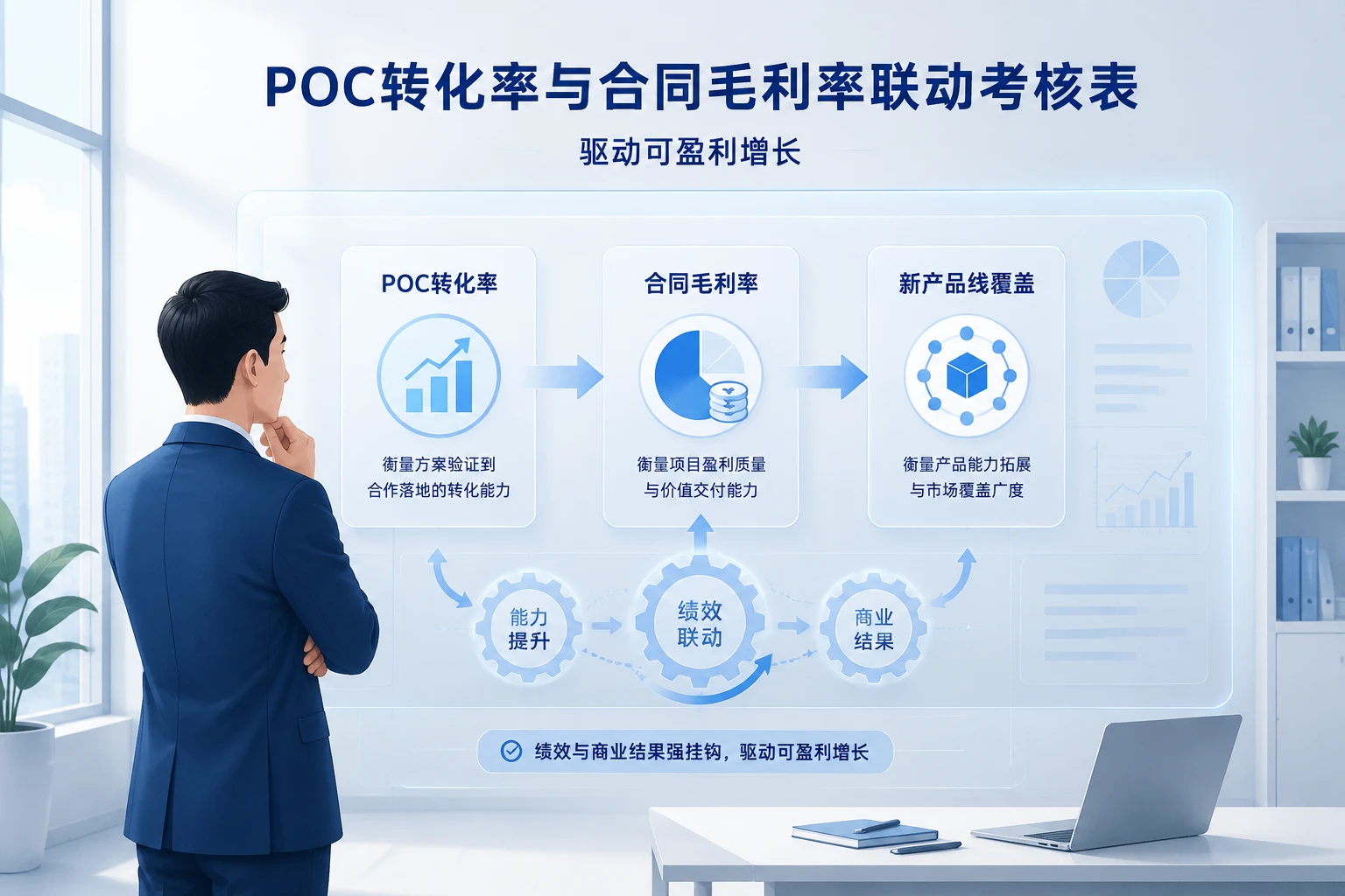 2026年SaaS售前绩效模板：POC转化率与合同毛利率联动考核表