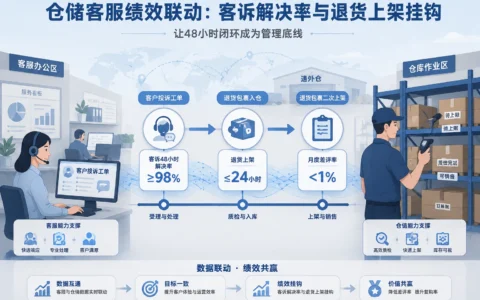 2026年跨境电商仓储客服主管考核模板：48小时客诉解决率与退货上架时效联动考核与管理津贴方案