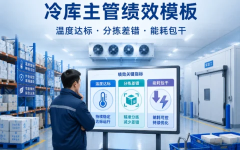 冷库主管绩效模板：温度达标、分拣差错与能耗包干联动考核实战版）