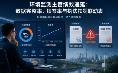环境监测主管绩效递延考核模板：数据完整率、续签率与执法联动扣罚计算表（2026年版）