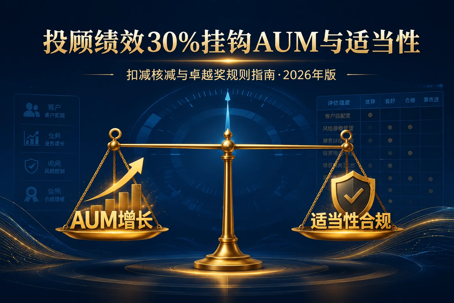 证券营业部投顾绩效30%挂钩AUM与适当性：扣减核减与卓越奖规则指南（2026年版）