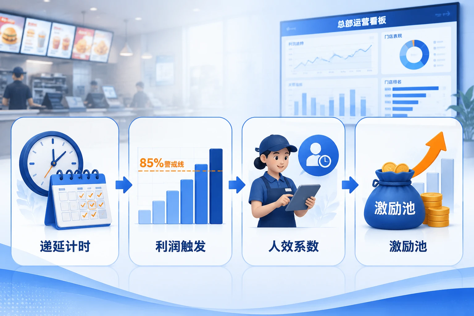2026年连锁快餐区域经理利润包干与小时人效联动考核表