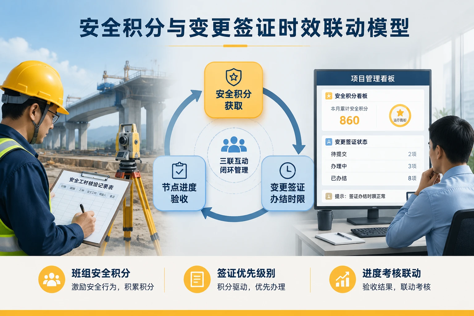 项目经理安全积分与变更签证联动责任制