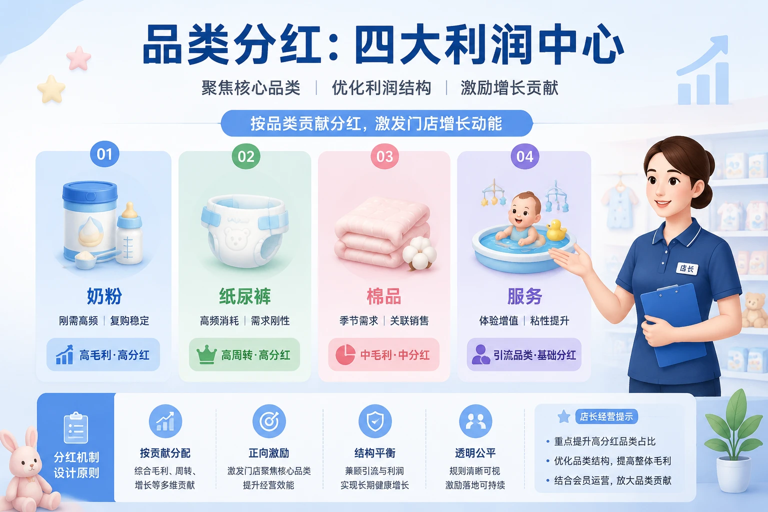 连锁母婴门店利润包干与虚拟股权激励设计：品类分红人效提升白皮书（2026年版）