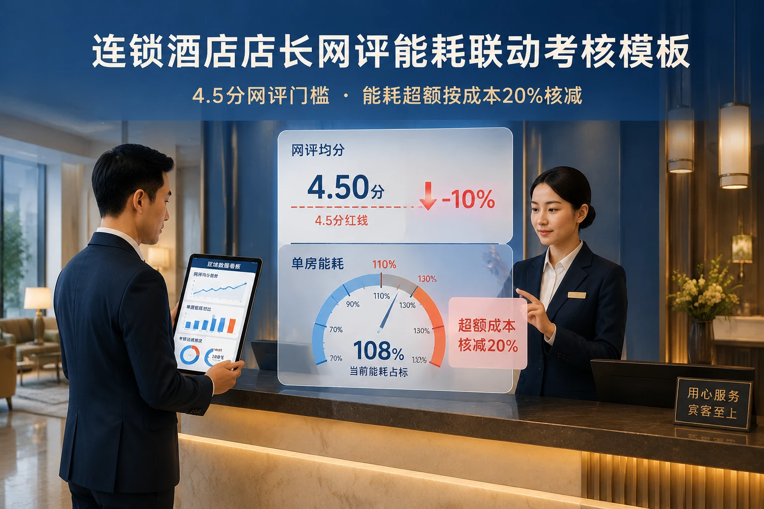 连锁酒店店长网评能耗扣减规则与激励模板（2026年版）