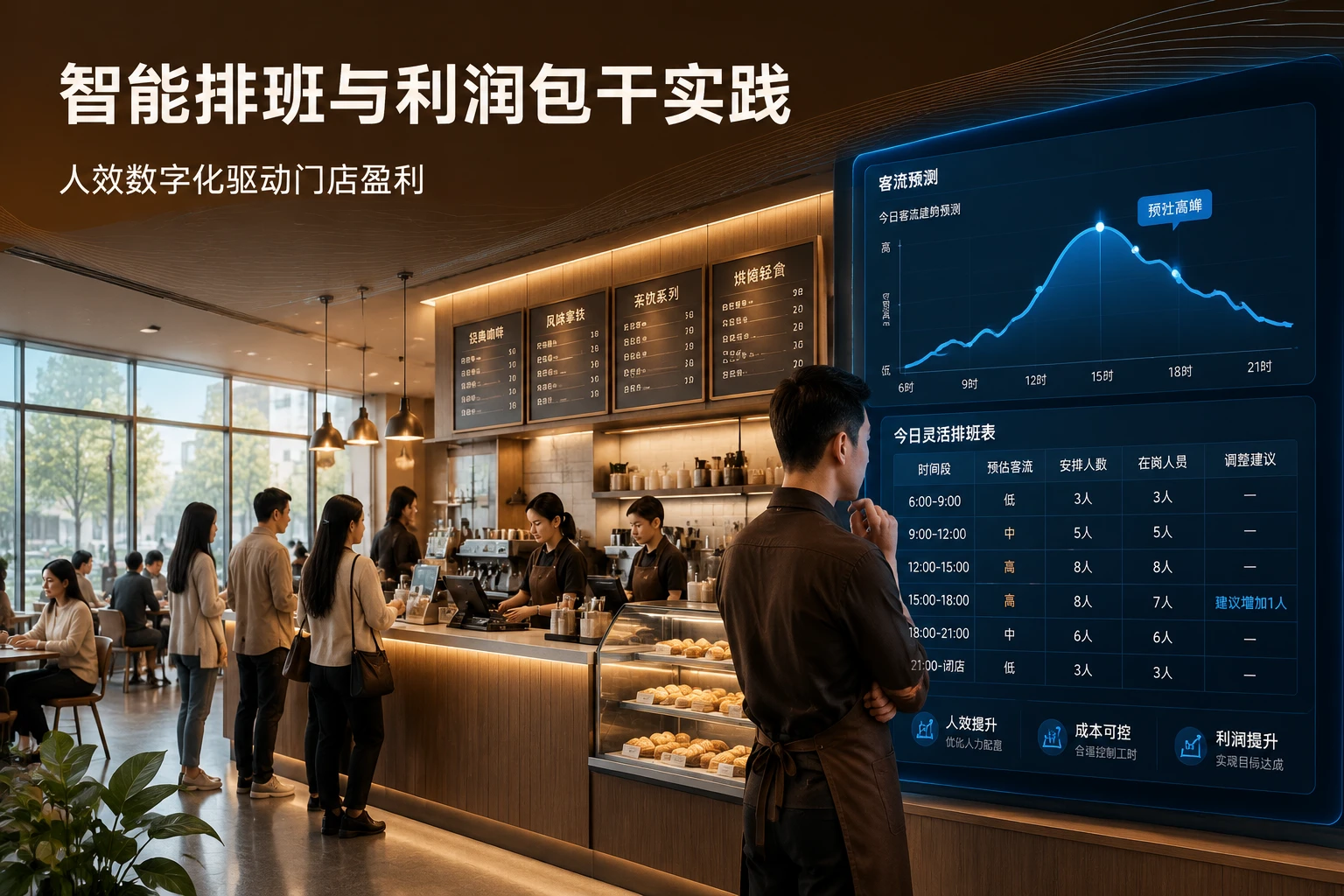 连锁咖啡经营责任制：智能排班与利润包干实践