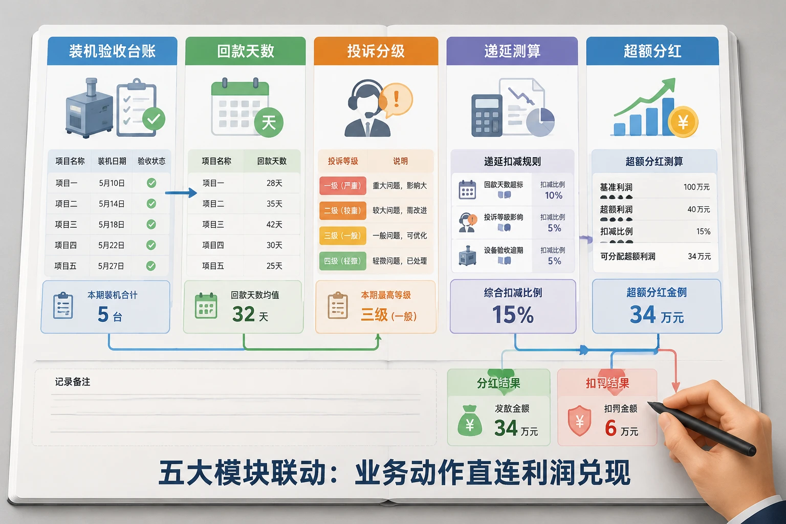 医疗器械区域经理装机回款与利润投诉联动考核表（2026年版）