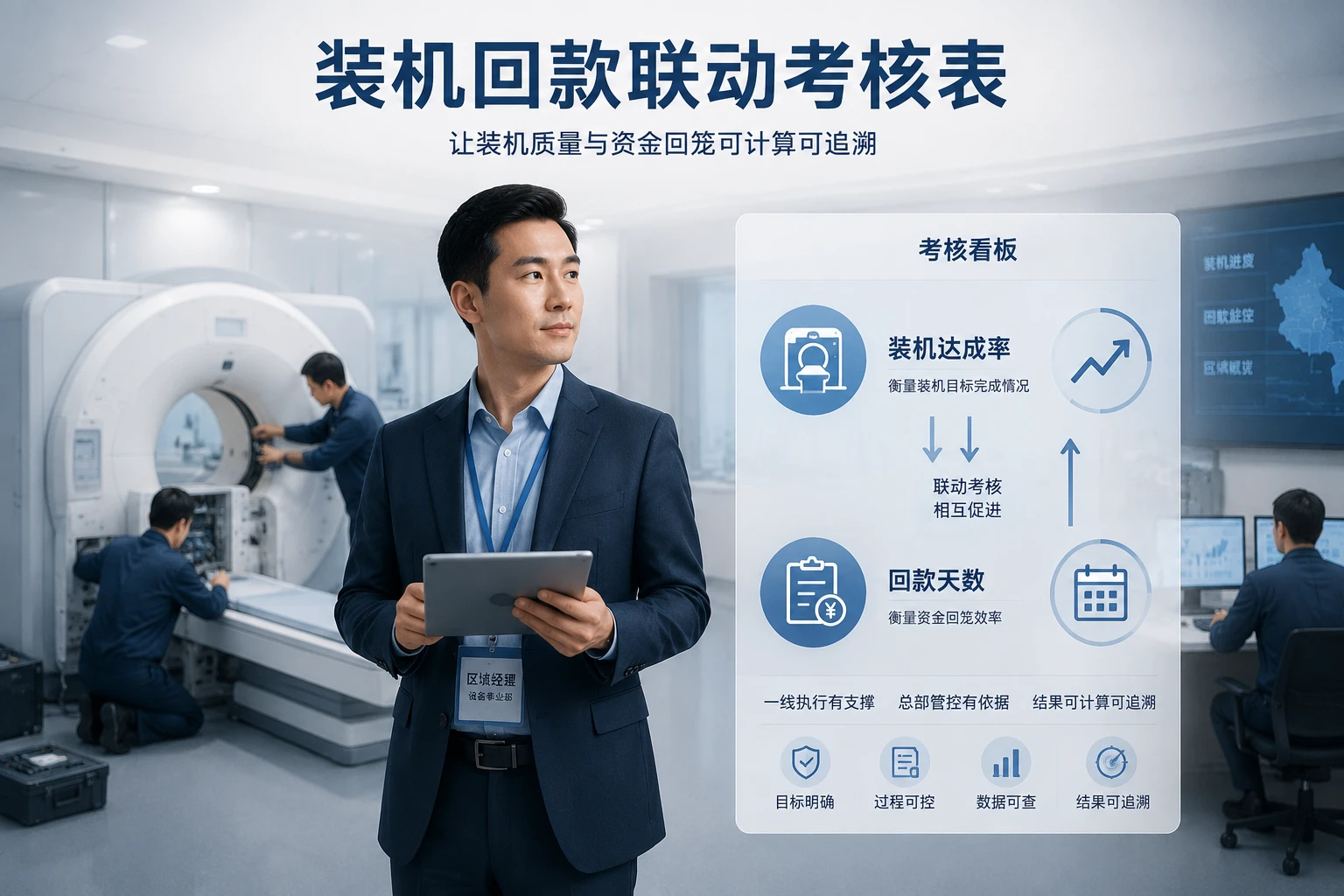 2026年医疗器械区域经理装机回款联动考核表