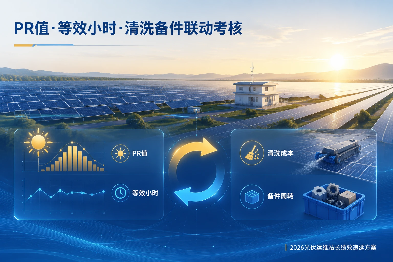 光伏运维站长绩效模板：PR值、等效小时与清洗备件联动（2026年版）