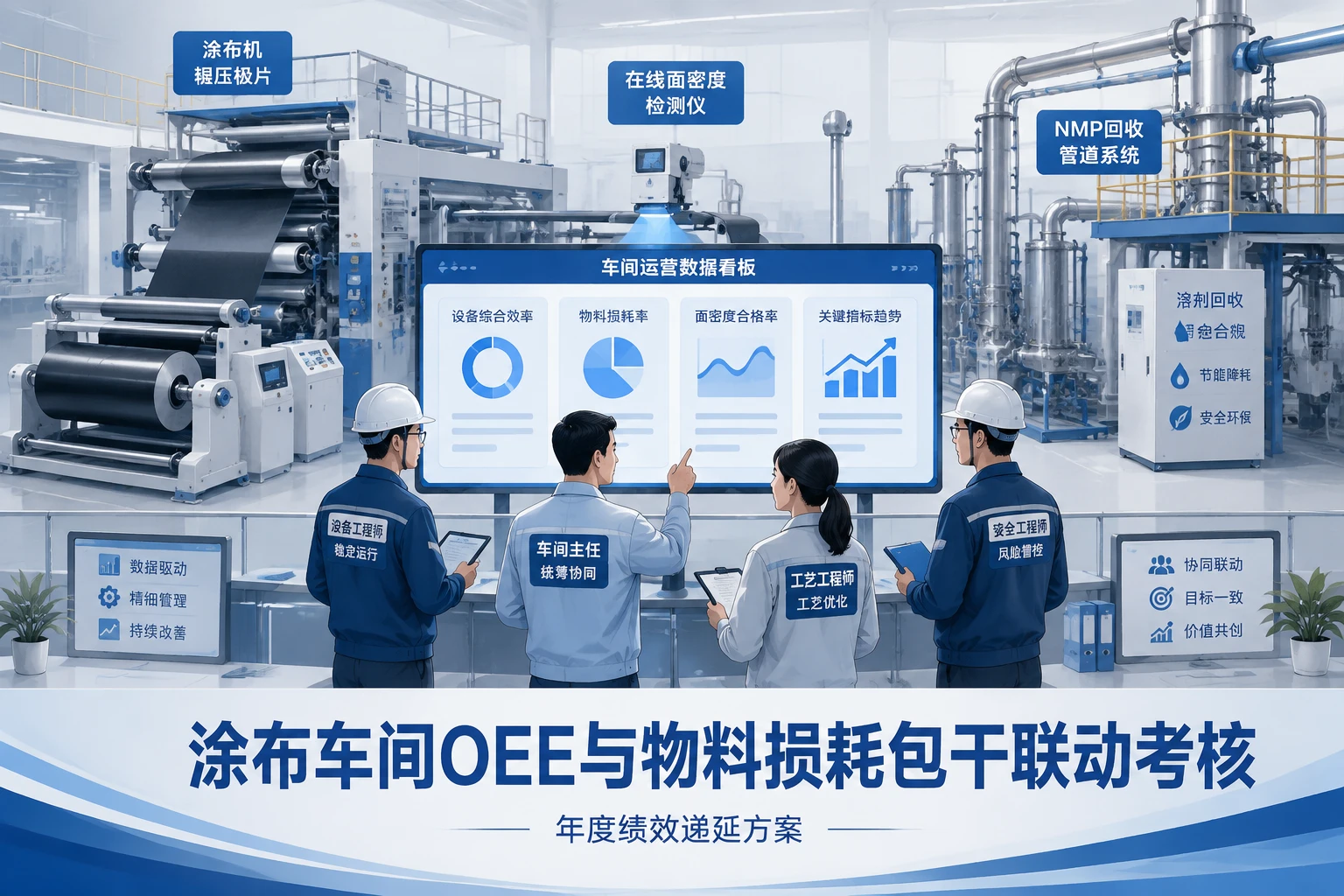 2026年涂布车间主任OEE与物料损耗包干联动考核表