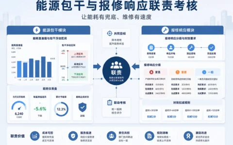 2026年产业园区物业能源费用包干与报修响应时效联责考核表（含填写指南与权重模板）