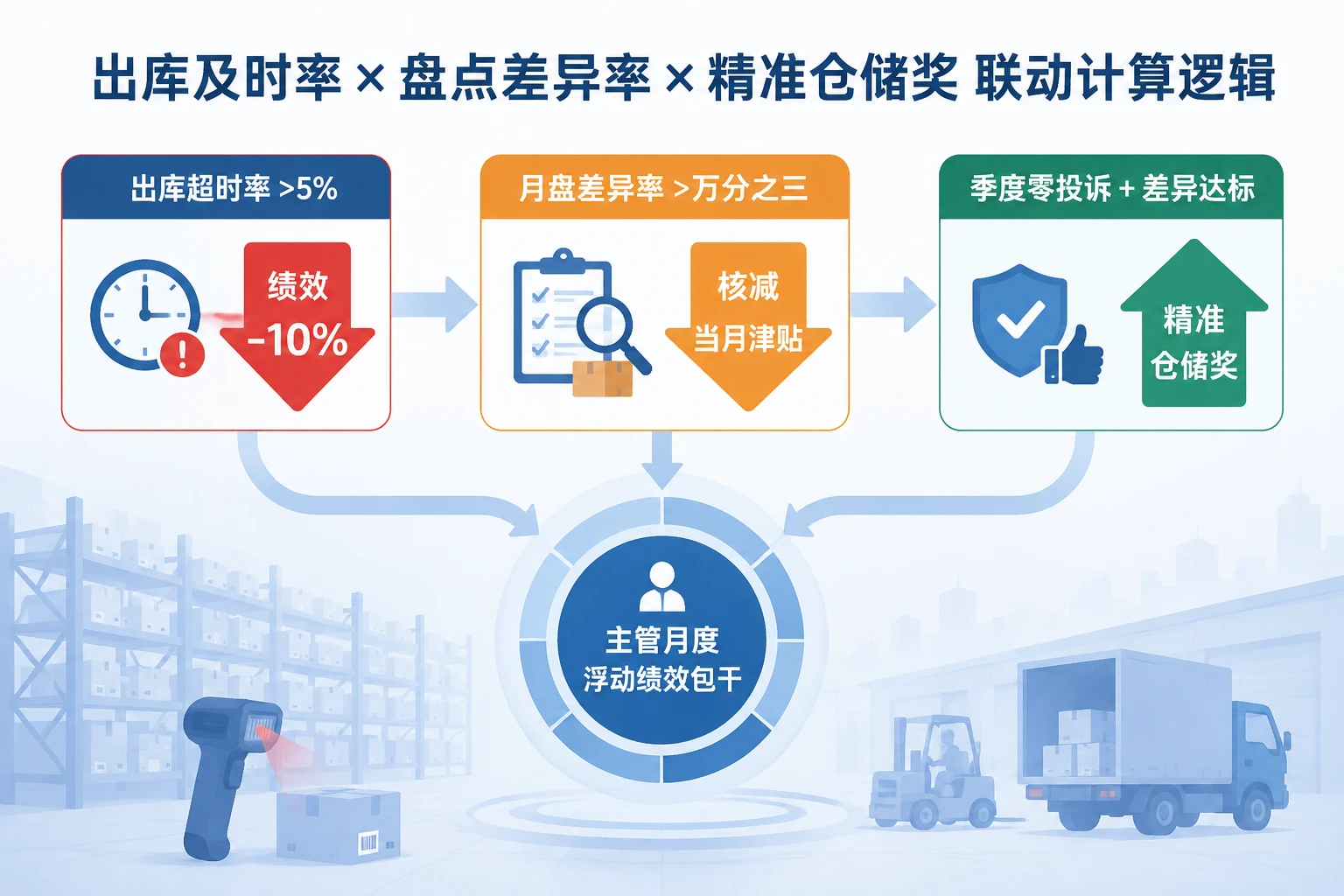 保税仓储主管绩效模板:出库超时与盘差扣减包干方案(2026年版)