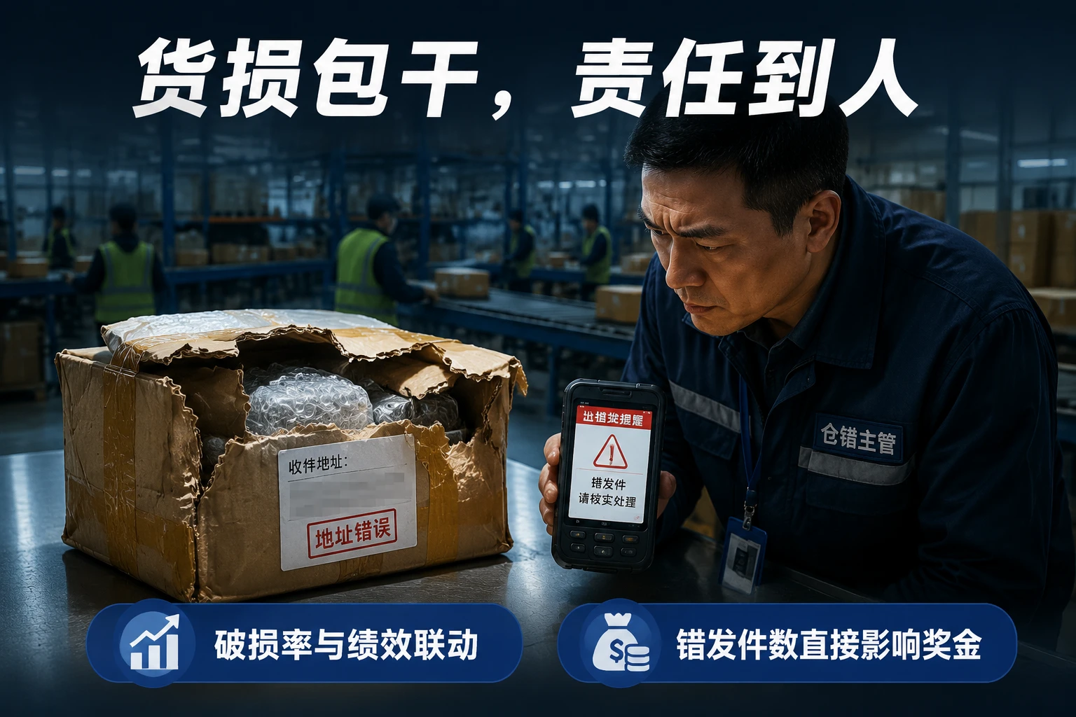 2026年保税仓储主管货损包干考核表：包裹破损率与错发率联动扣减