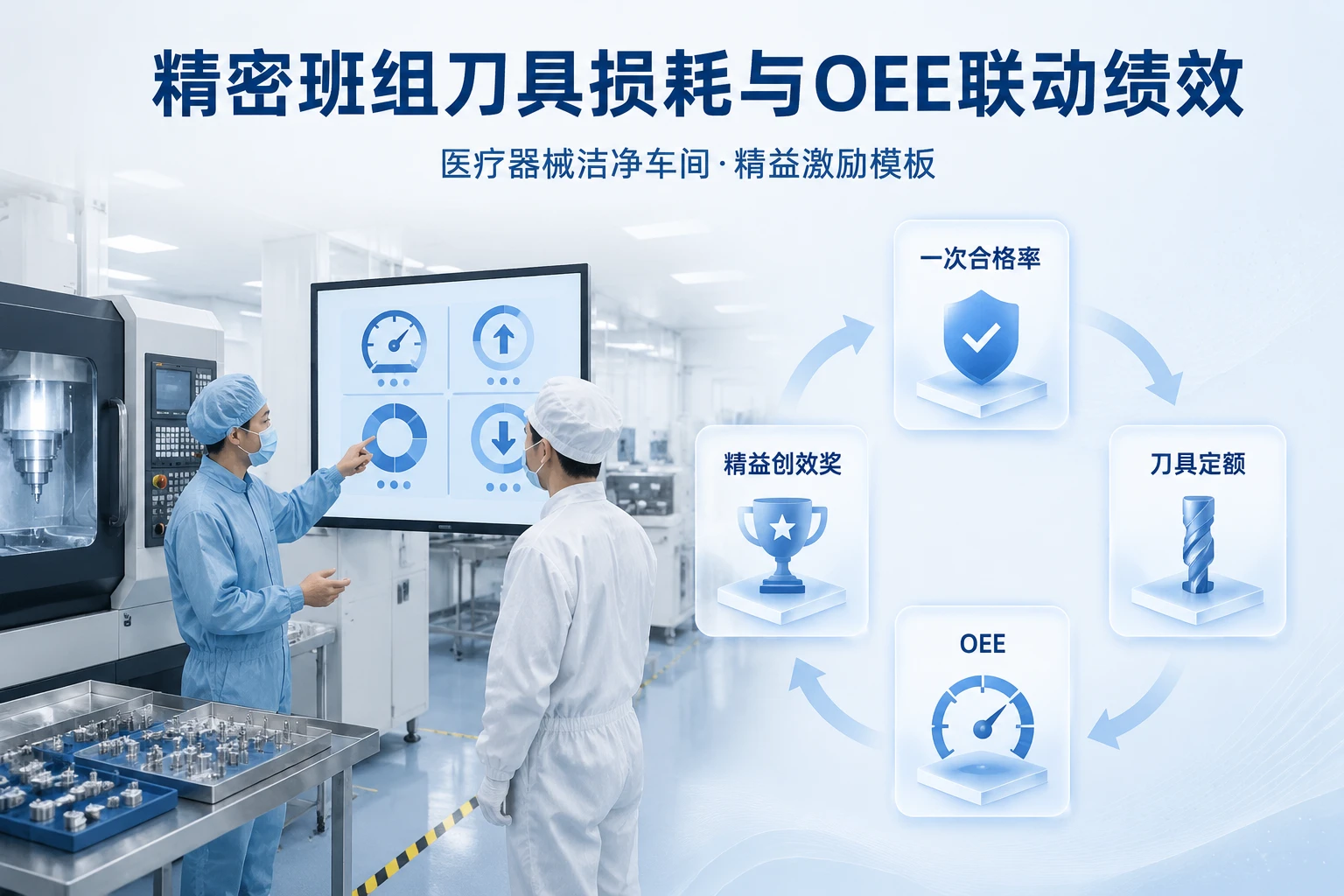 医疗器械精密班组刀具损耗与OEE联动绩效模板（2026年版）