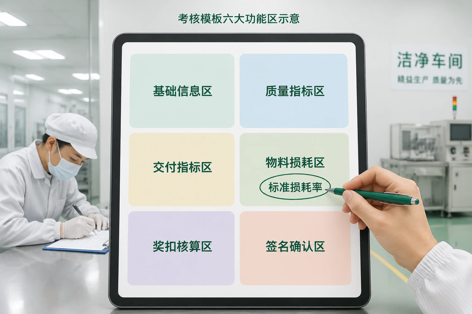医疗器械装配班组质量包干与损耗联动考核模板