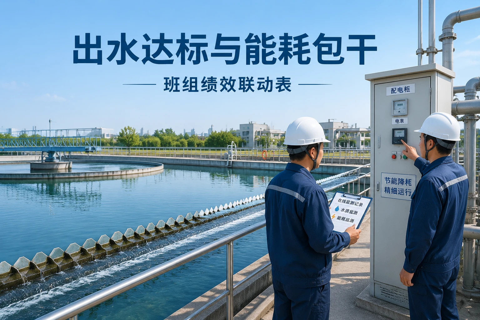 污水处理班组绩效联动表：出水达标与能耗包干