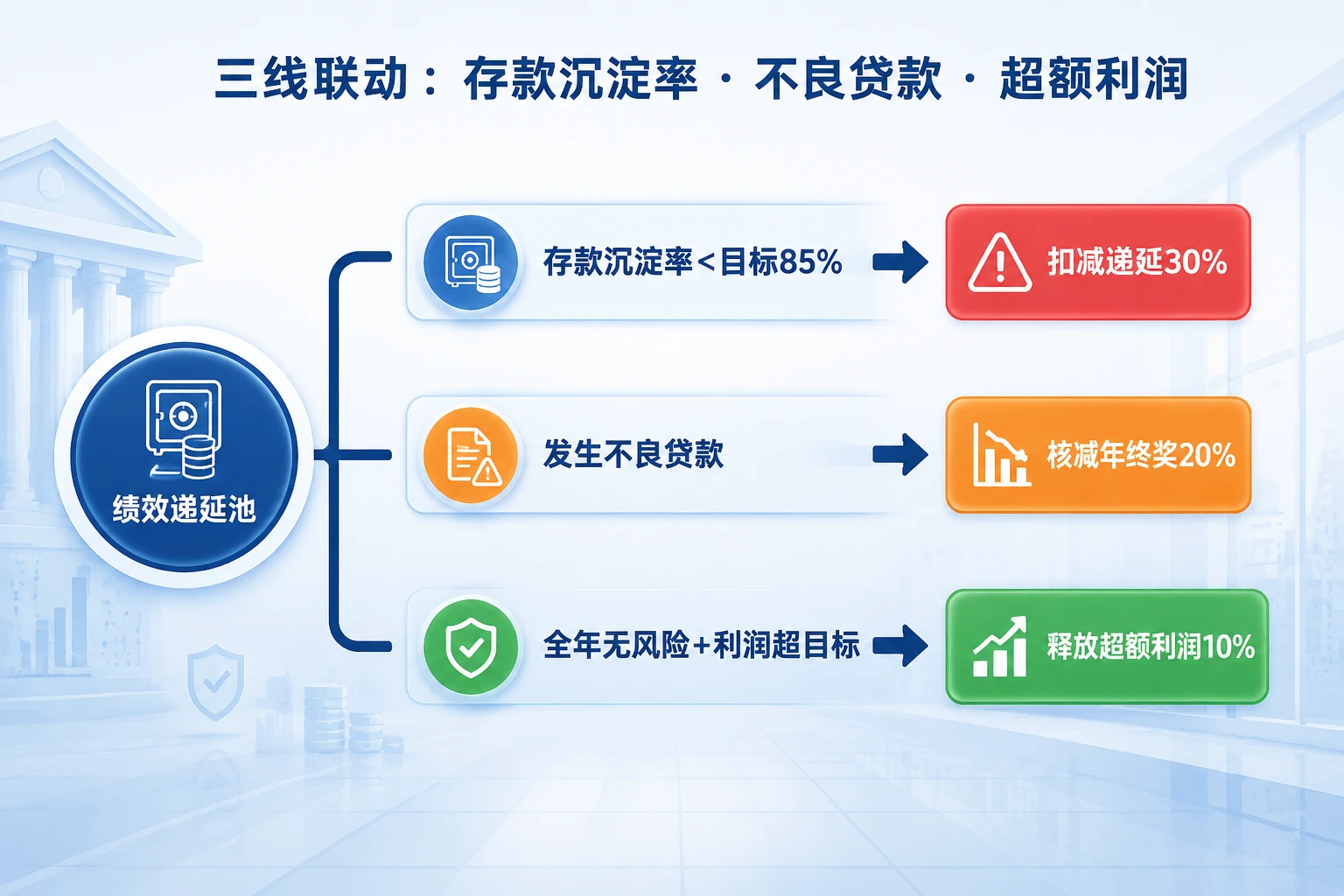 城商行对公经理绩效递延25%：存款沉淀率·不良贷款联动（2026年版）