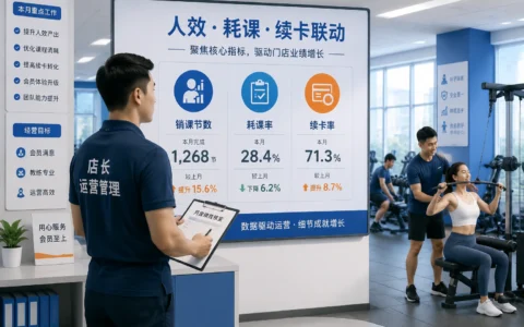 2026年连锁健身房店长绩效包干模板：私教人效、耗课率与续卡率联动考核方案