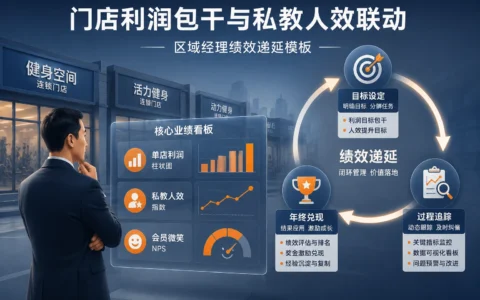 区域经理绩效递延模板与填写指南：单店利润、私教人效、NPS联动方案|