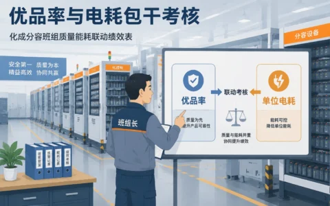 2026年锂电化成分容班组质量能耗联动考核表：优品率与电耗包干绩效模板