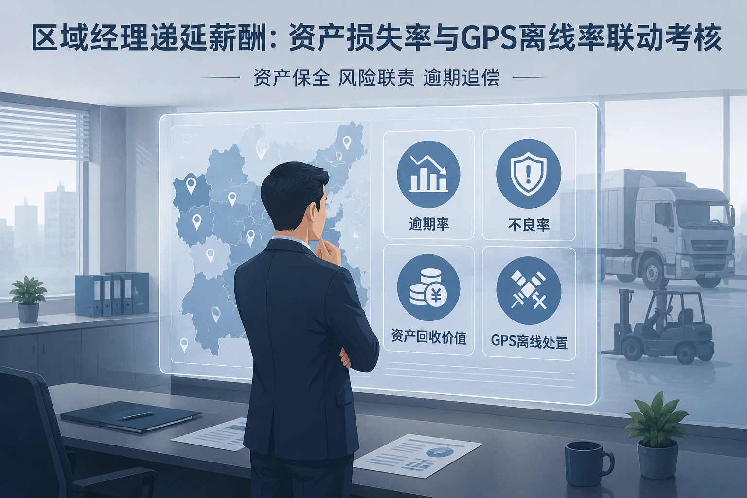 2026年融资租赁区域经理递延薪酬:资产损失率与GPS离线率联动考核