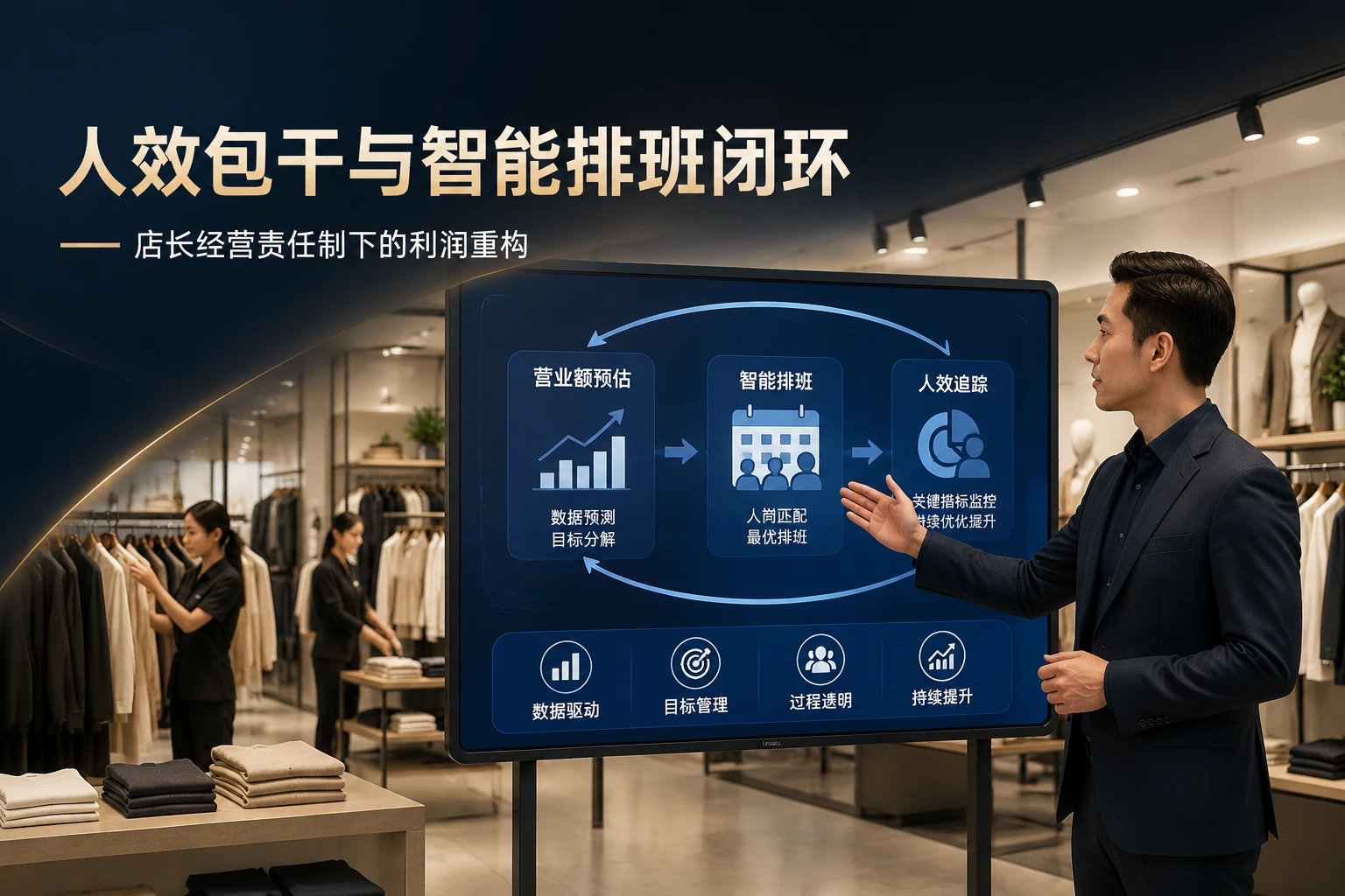 2026年连锁服饰区域经营责任制：人效包干与智能排班闭环