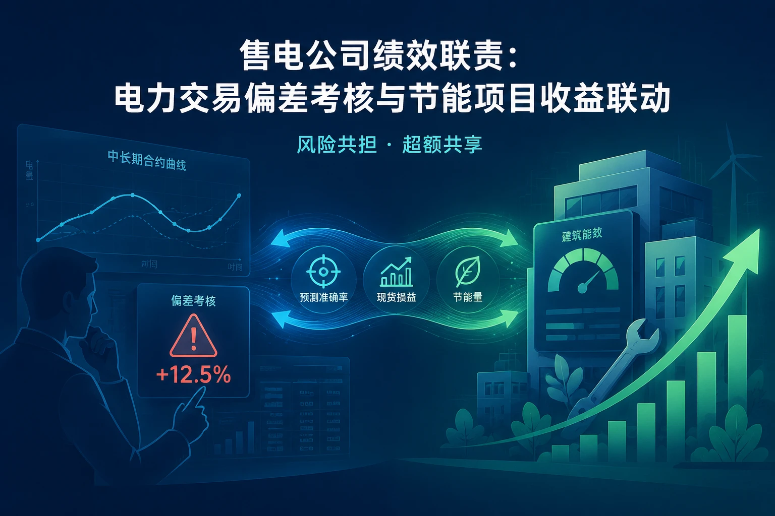 售电公司绩效联责：电力交易偏差考核与节能项目收益联动