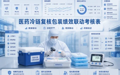 2026年医药冷链复核包装绩效联动考核表模板：差错扣减、破损制裁、节约奖励规则与GSP填报指南