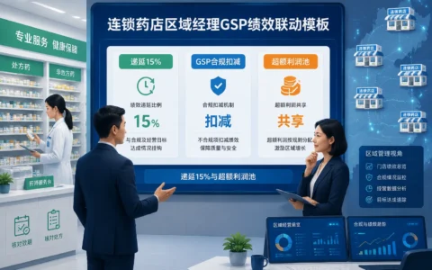 2026年连锁药店区域经理绩效递延与GSP合规联动模板：15%递延扣减与超额利润池设计