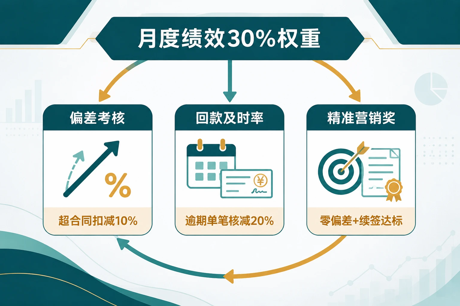 2026年售电与节能绩效联责：客户经理偏差考核扣减10%与回款逾期核减20%