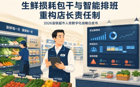 2026年连锁超市人效数字化白皮书：智能排班驱动生鲜损耗包干与店长利润责任制