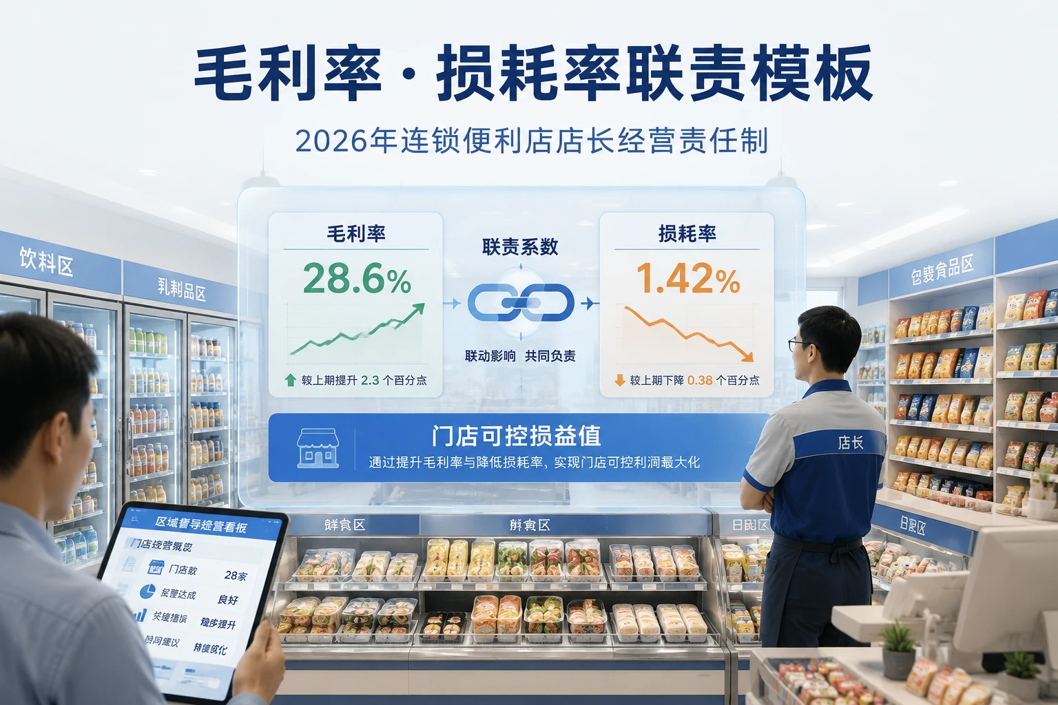 2026年连锁便利店店长经营责任制：毛利率·损耗率联责模板