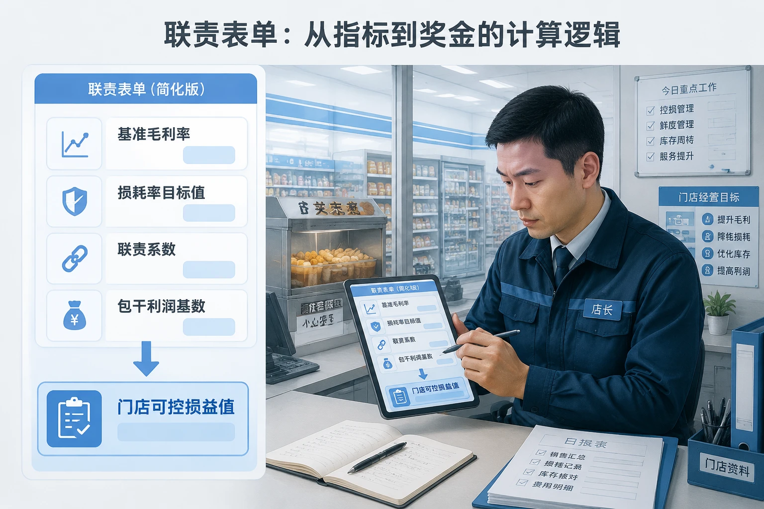 2026年连锁便利店店长经营责任制：毛利率·损耗率联责模板