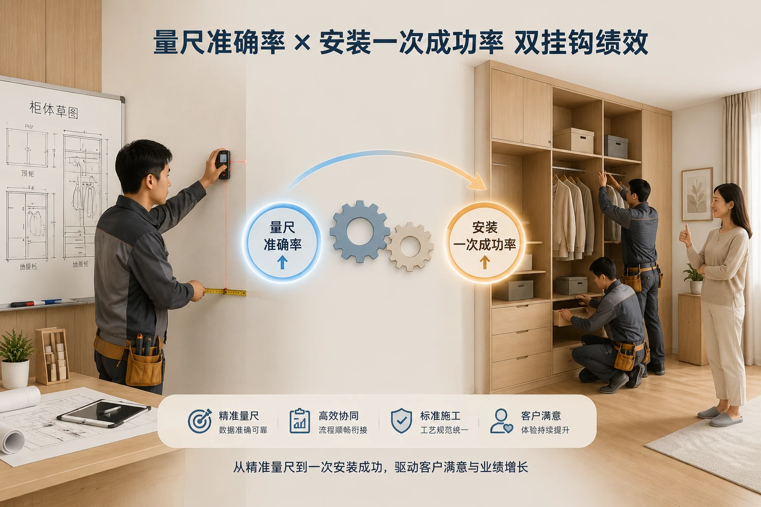 2026年定制家居门店设计师绩效联动：量尺准确率与安装一次成功率双挂钩案例）