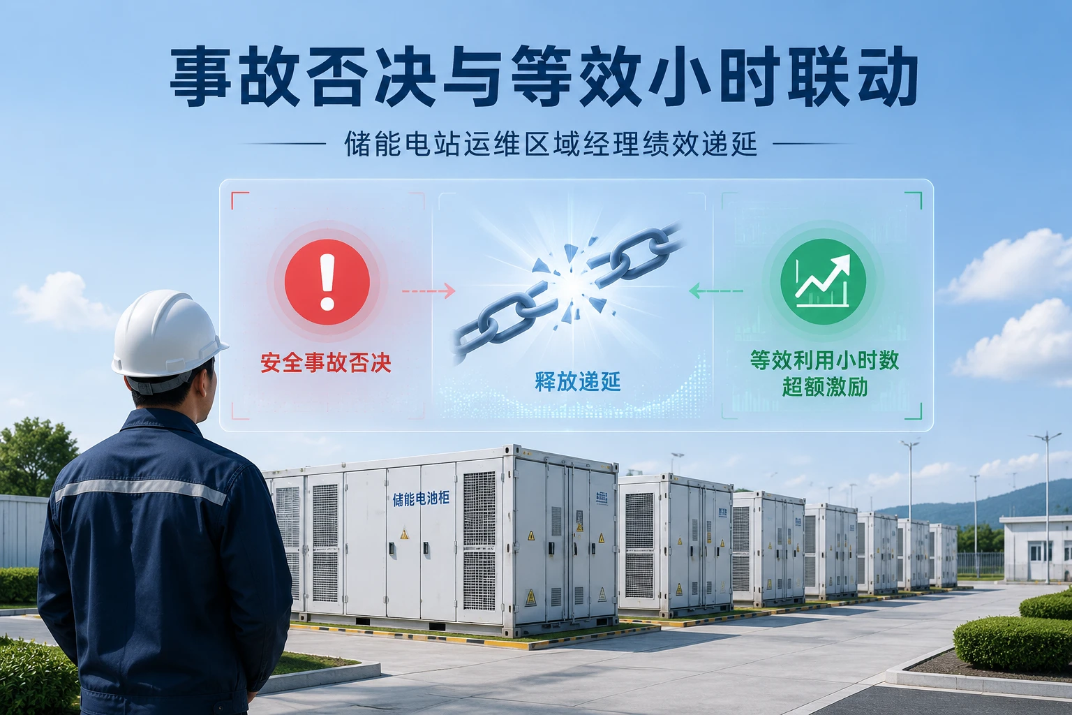 2026年储能电站运维区域经理绩效递延模板：事故否决与等效小时联动