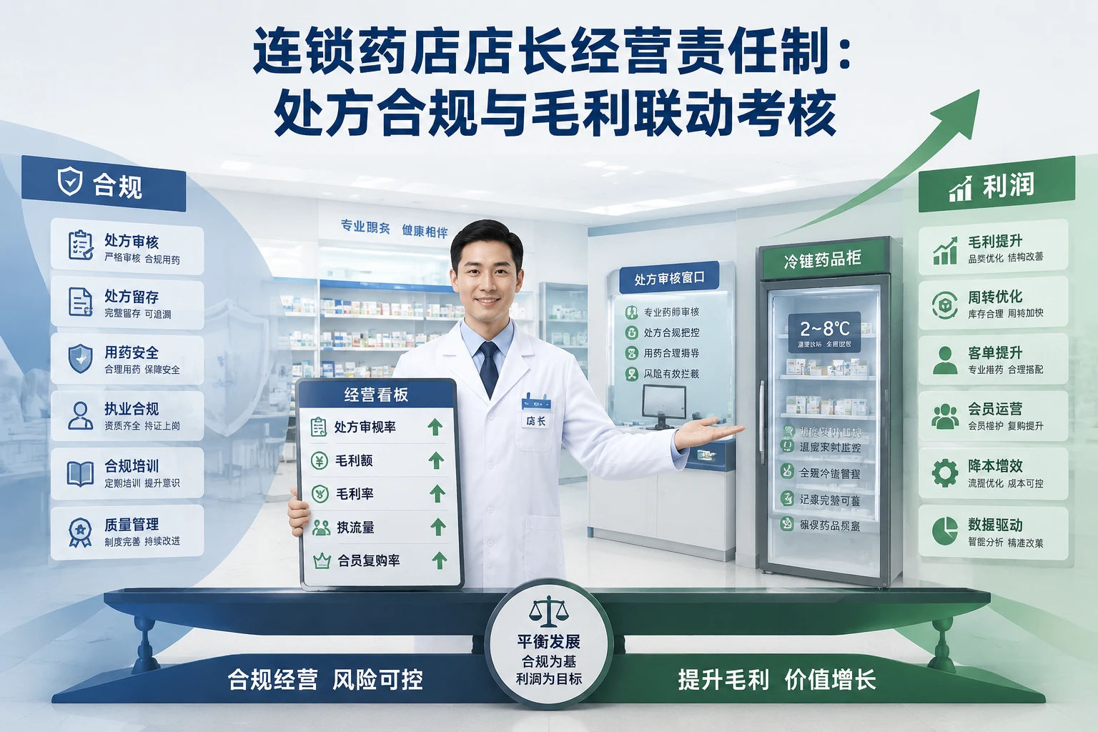 2026年连锁药店店长经营责任制白皮书：处方合规与毛利联动考核