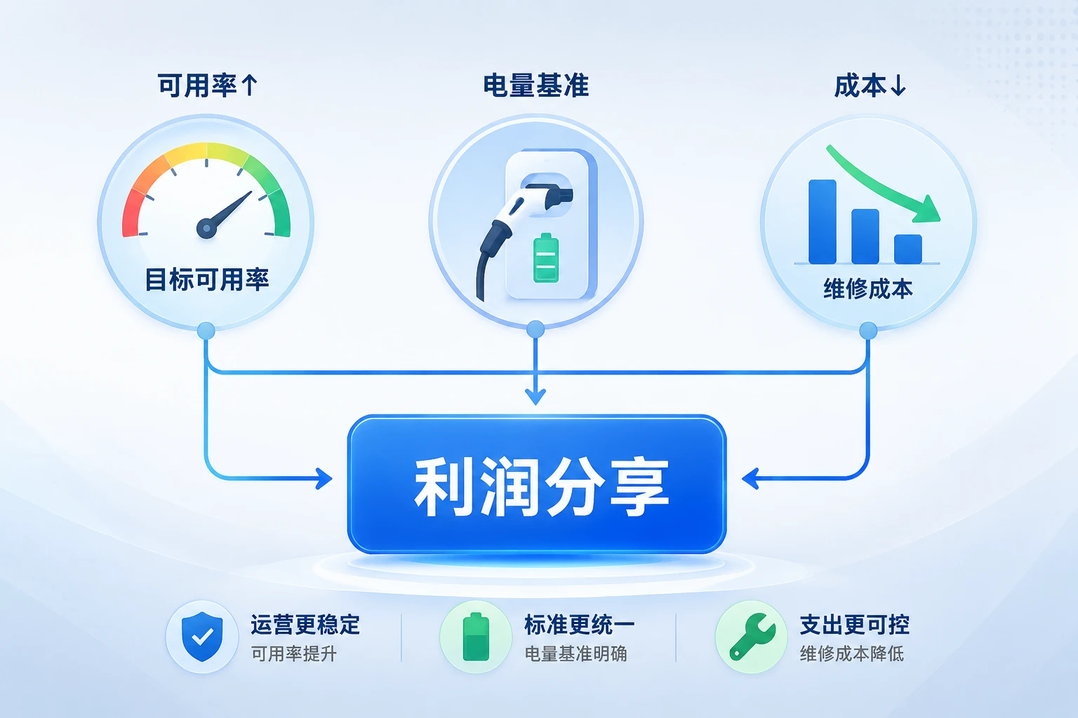 2026年充电场站经理绩效包干表：可用率与单枪电量双挂钩利润分享