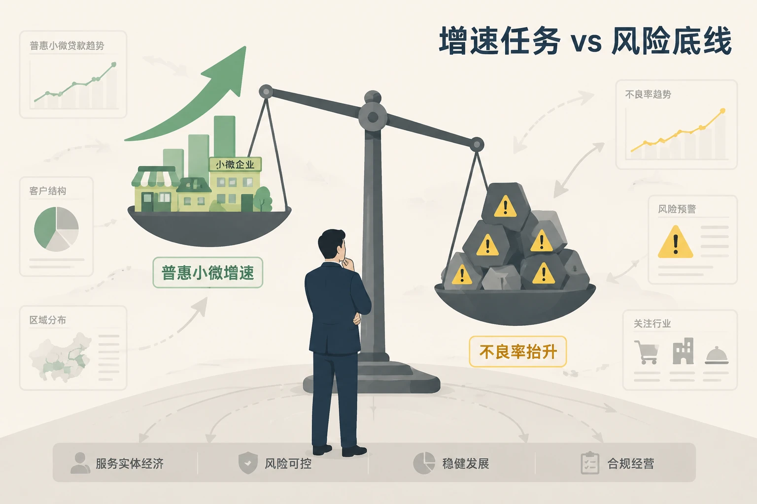 农商行支行长经营责任制：不良率>2%扣减递延60%联动考核