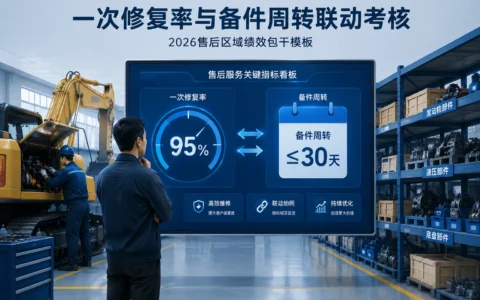 2026年工程机械售后区域绩效包干模板：一次修复率与备件周转联动考核方法