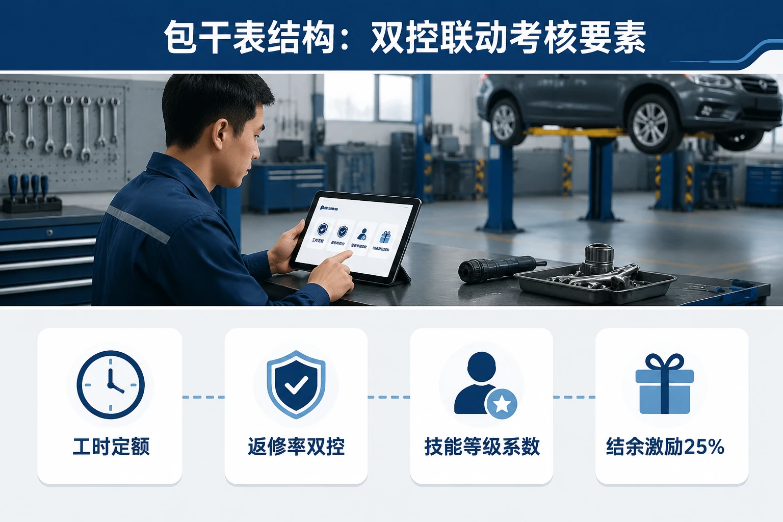 工程机械售后维修班组绩效包干表：一次修复率与备件周转双控（2026年版）